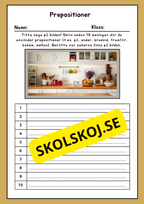 Prepositioner - Häfte