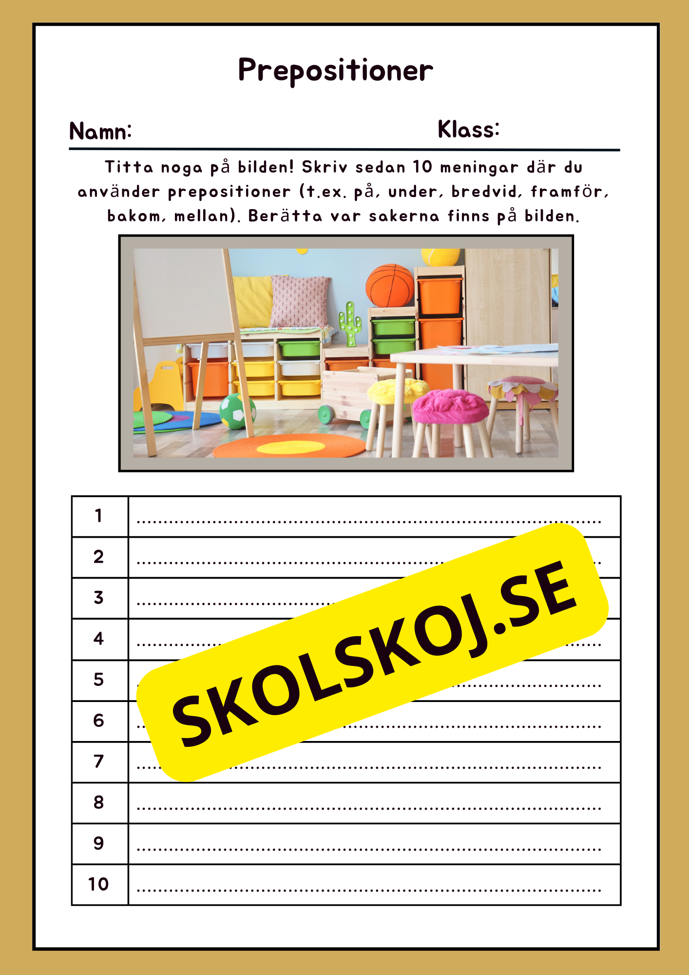 Prepositioner - Häfte