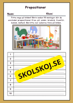 Prepositioner - Häfte
