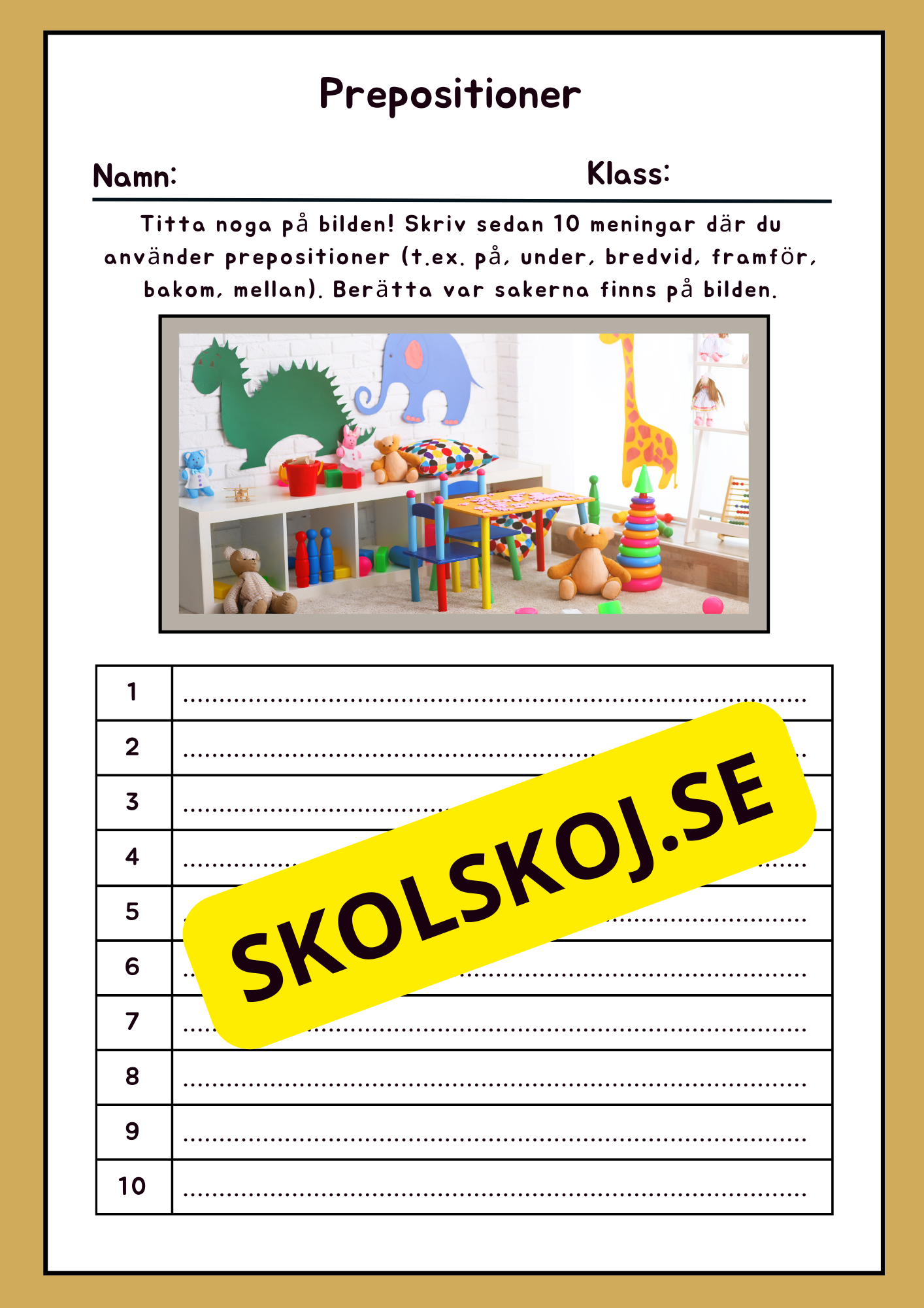 Prepositioner - Häfte