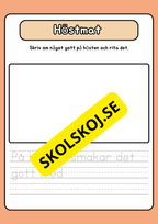 Höstskrivning och ritövningar