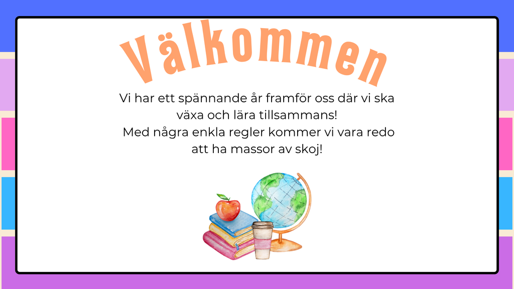 Klassrumsregler - De 5 stora
