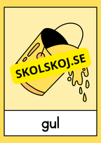 Väggkort - Färger - Storlek A3