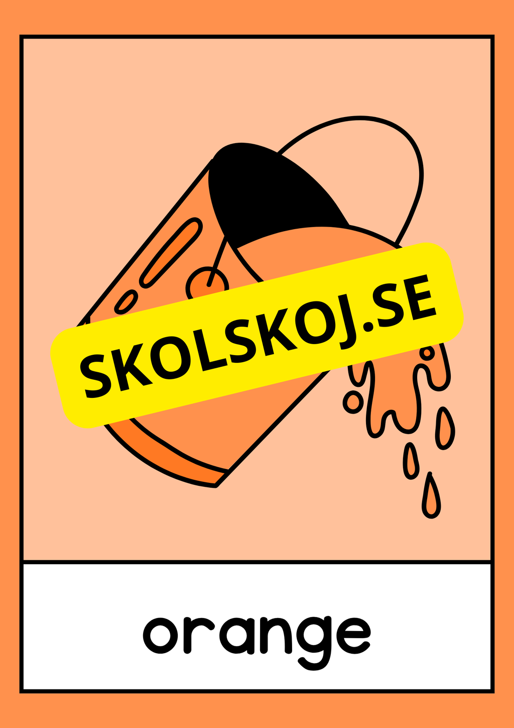 Väggkort - Färger - Storlek A3