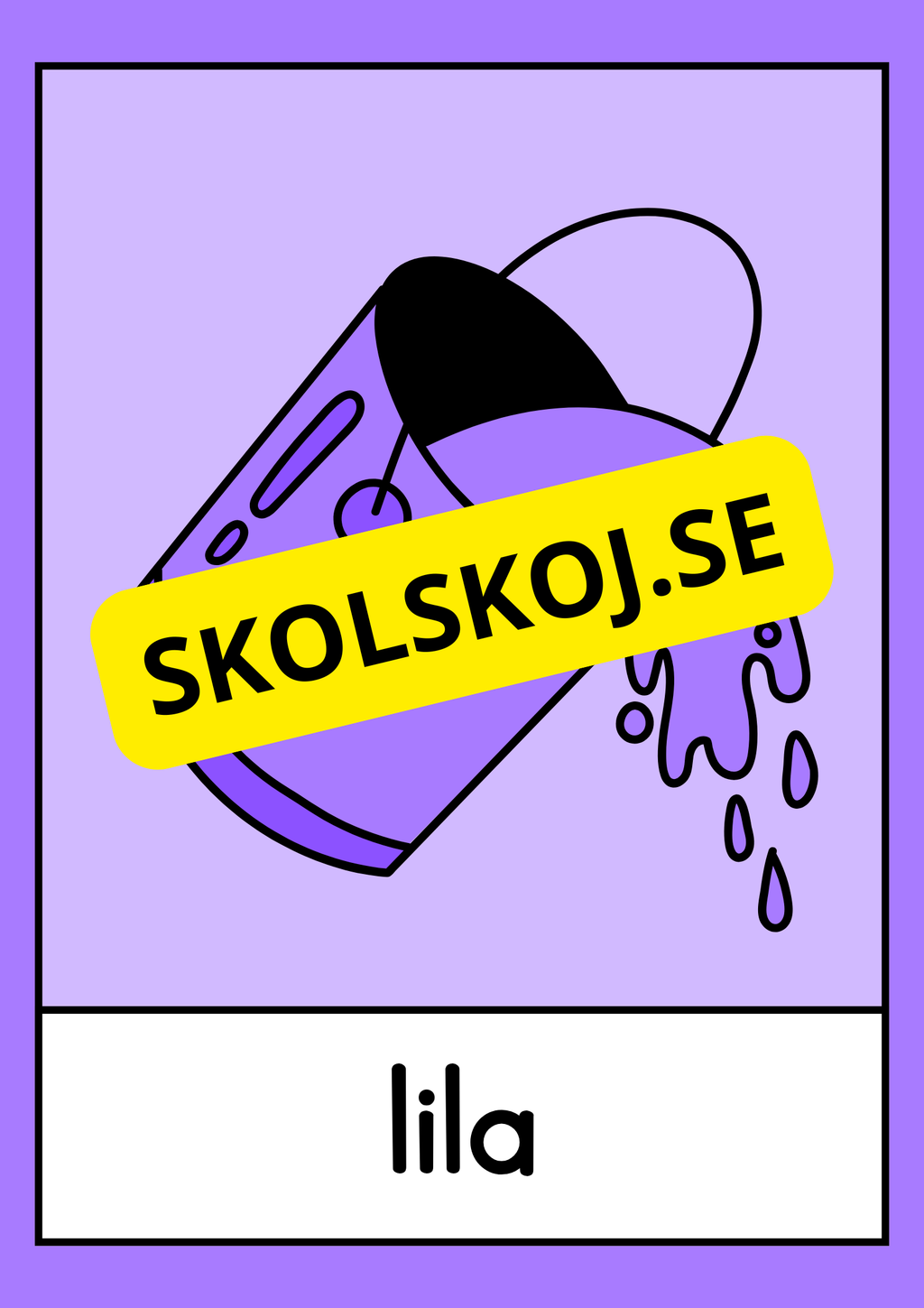 Väggkort - Färger - Storlek A3