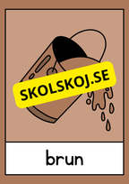 Väggkort - Färger - Storlek A3
