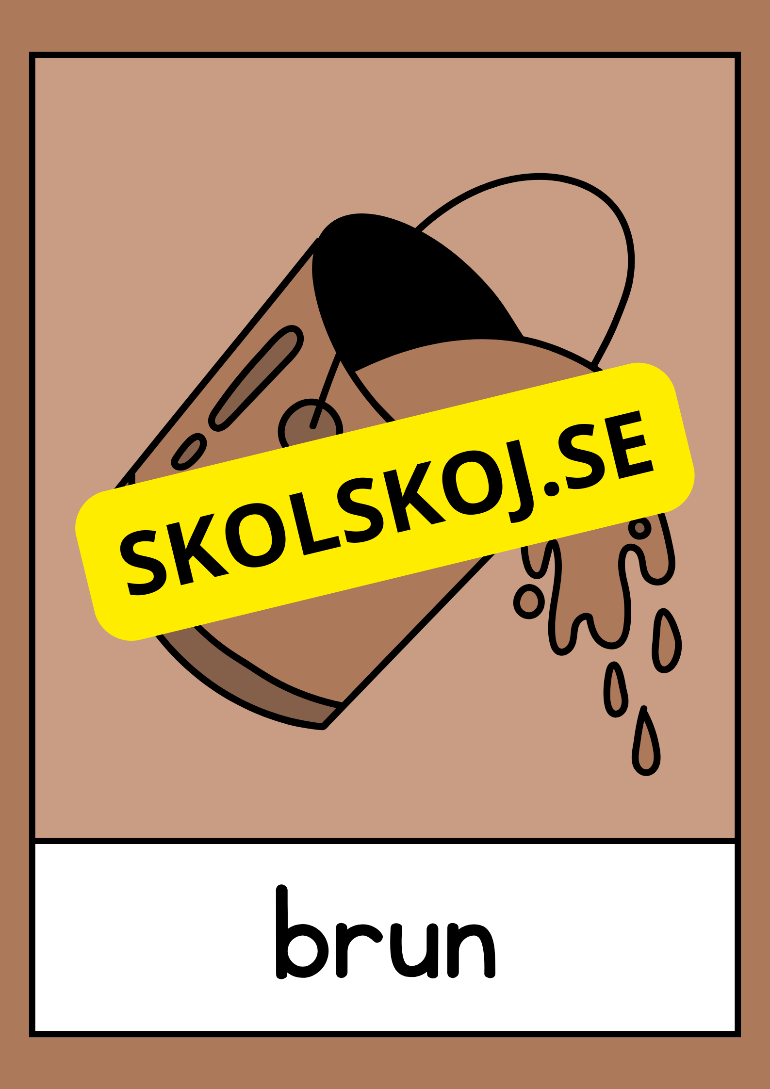 Väggkort - Färger - Storlek A3