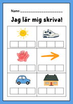 Jag lär mig skriva - Häfte