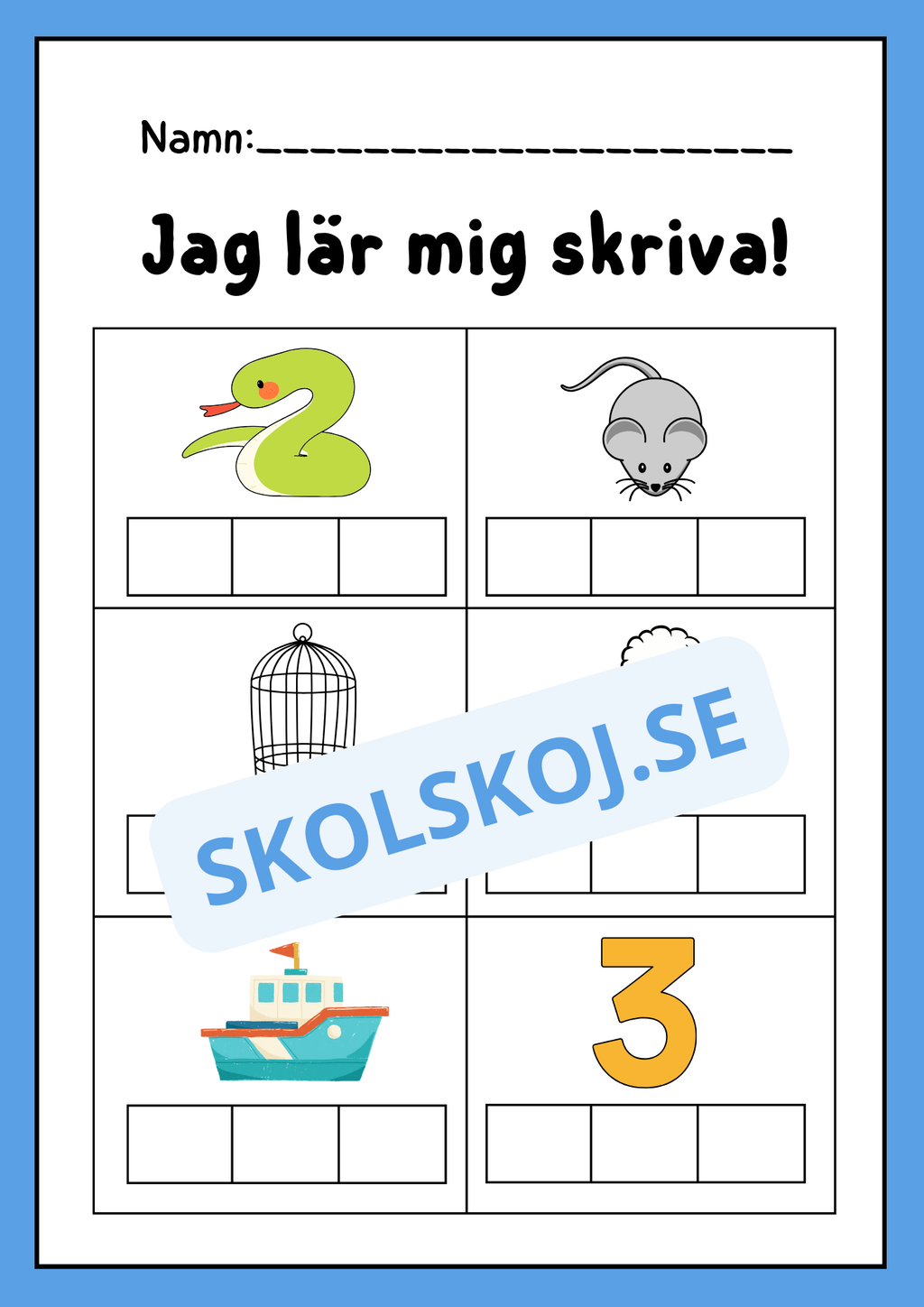 Jag lär mig skriva - Häfte