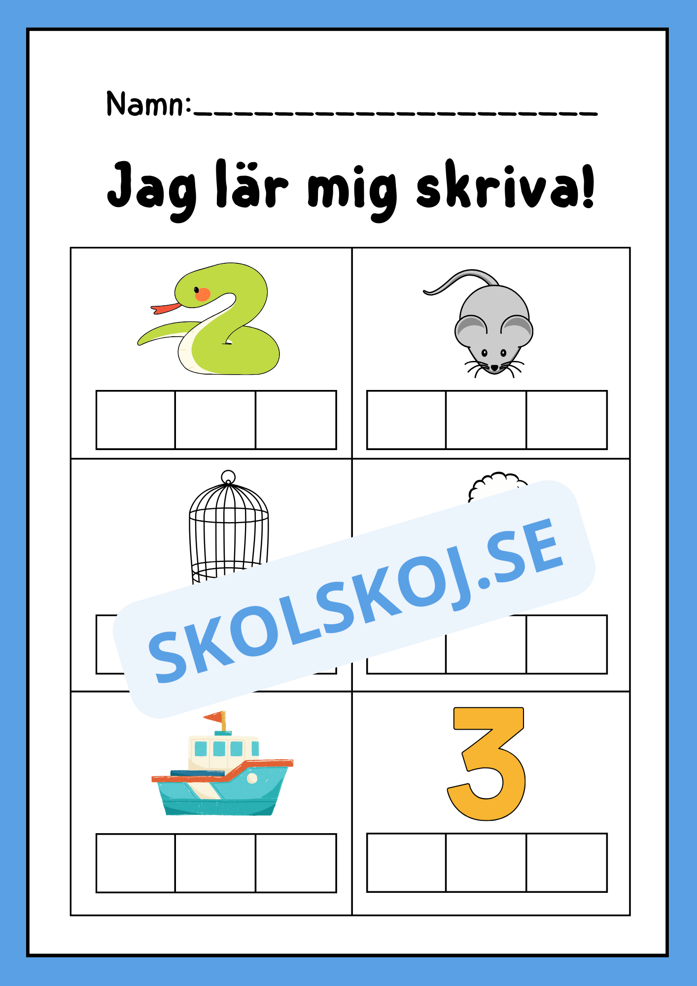Jag lär mig skriva - Häfte