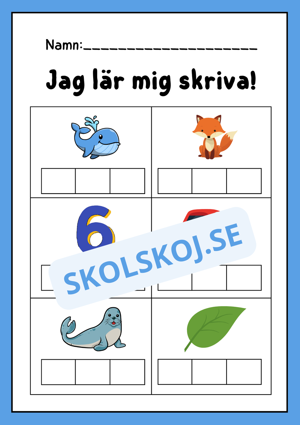 Jag lär mig skriva - Häfte