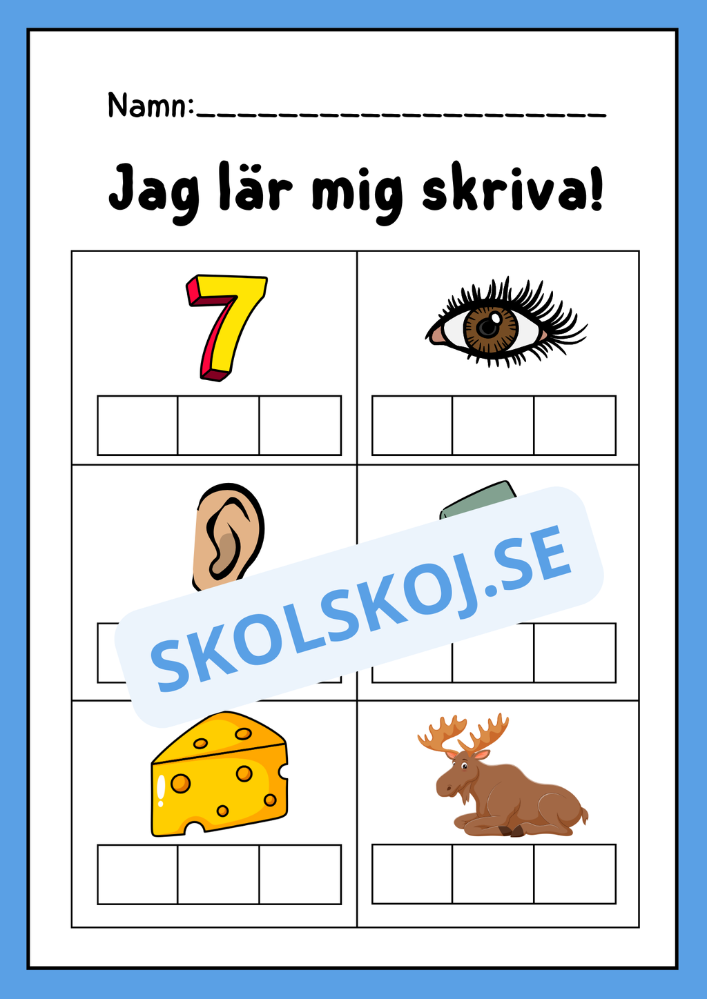 Jag lär mig skriva - Häfte