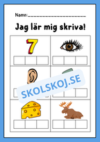 Jag lär mig skriva - Häfte