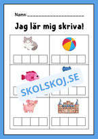 Jag lär mig skriva - Häfte