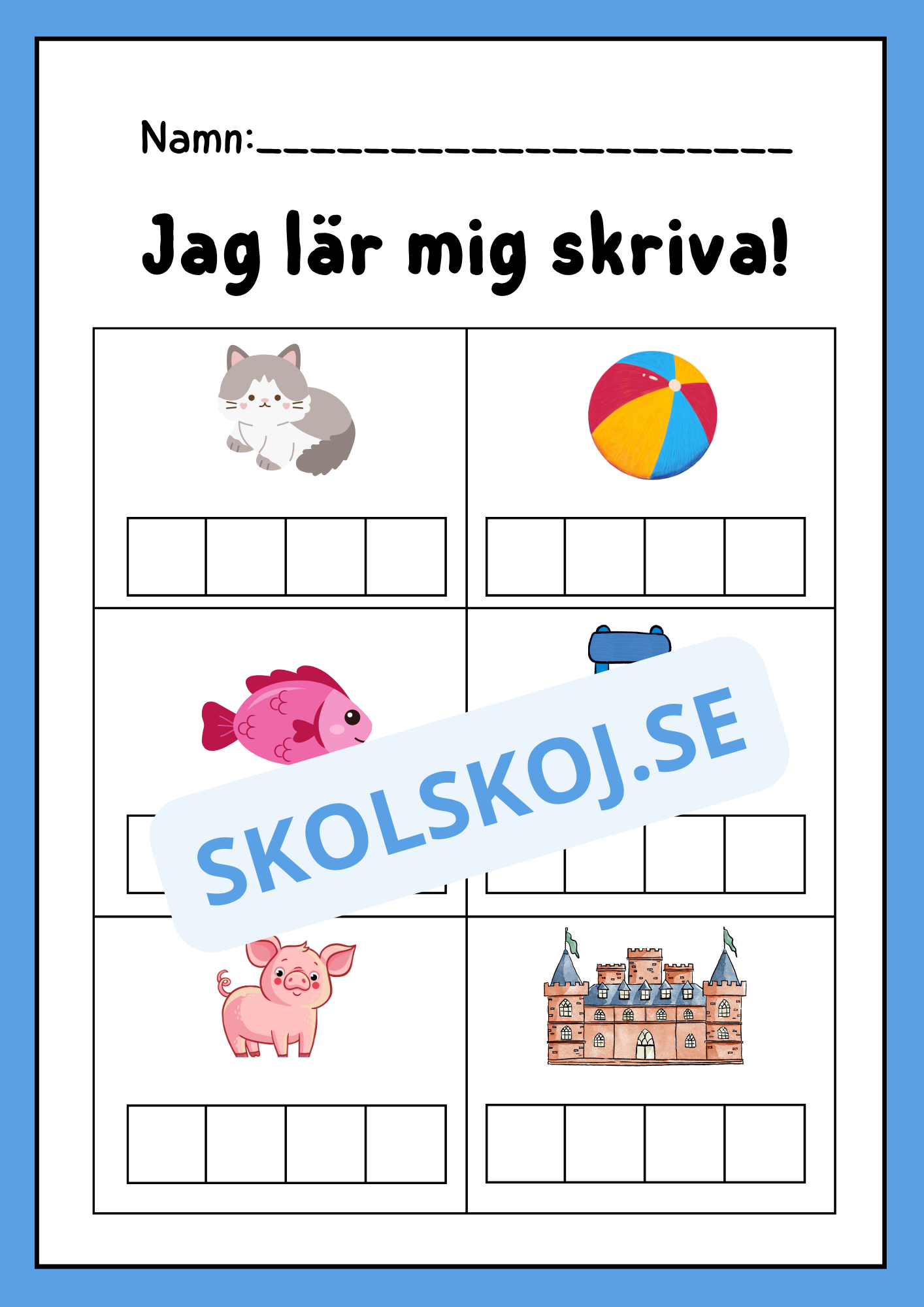 Jag lär mig skriva - Häfte