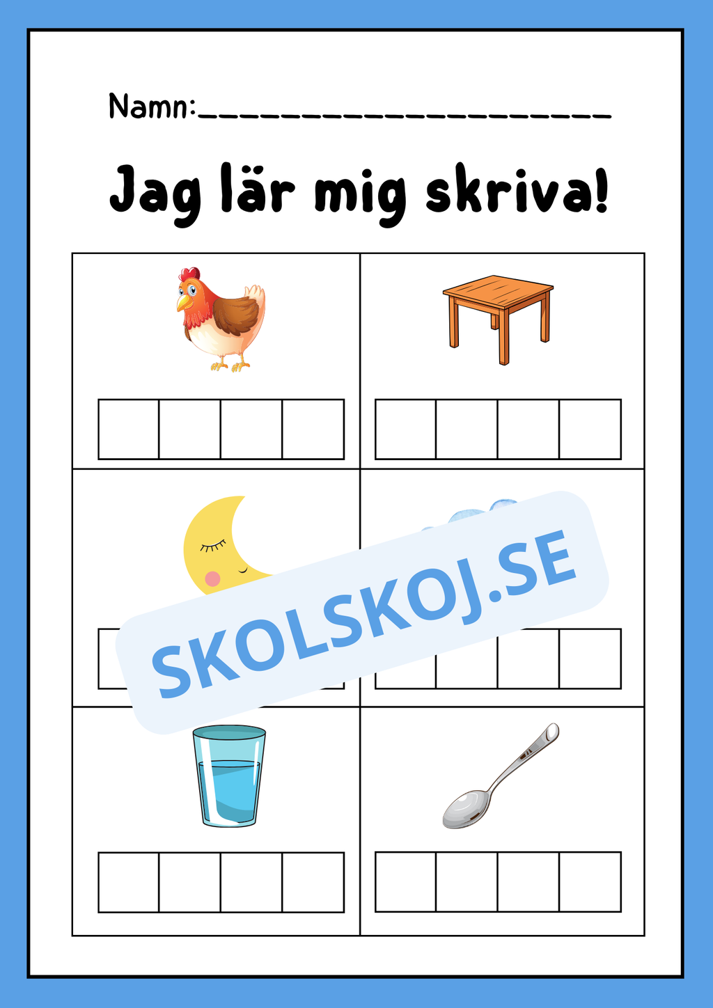 Jag lär mig skriva - Häfte