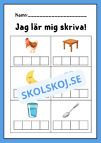 Jag lär mig skriva - Häfte