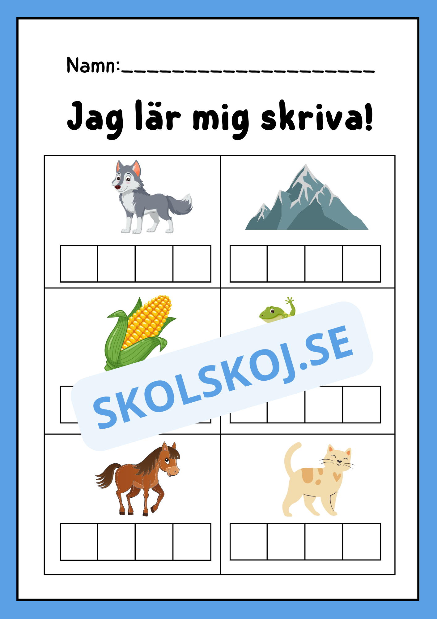 Jag lär mig skriva - Häfte