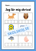 Jag lär mig skriva - Häfte