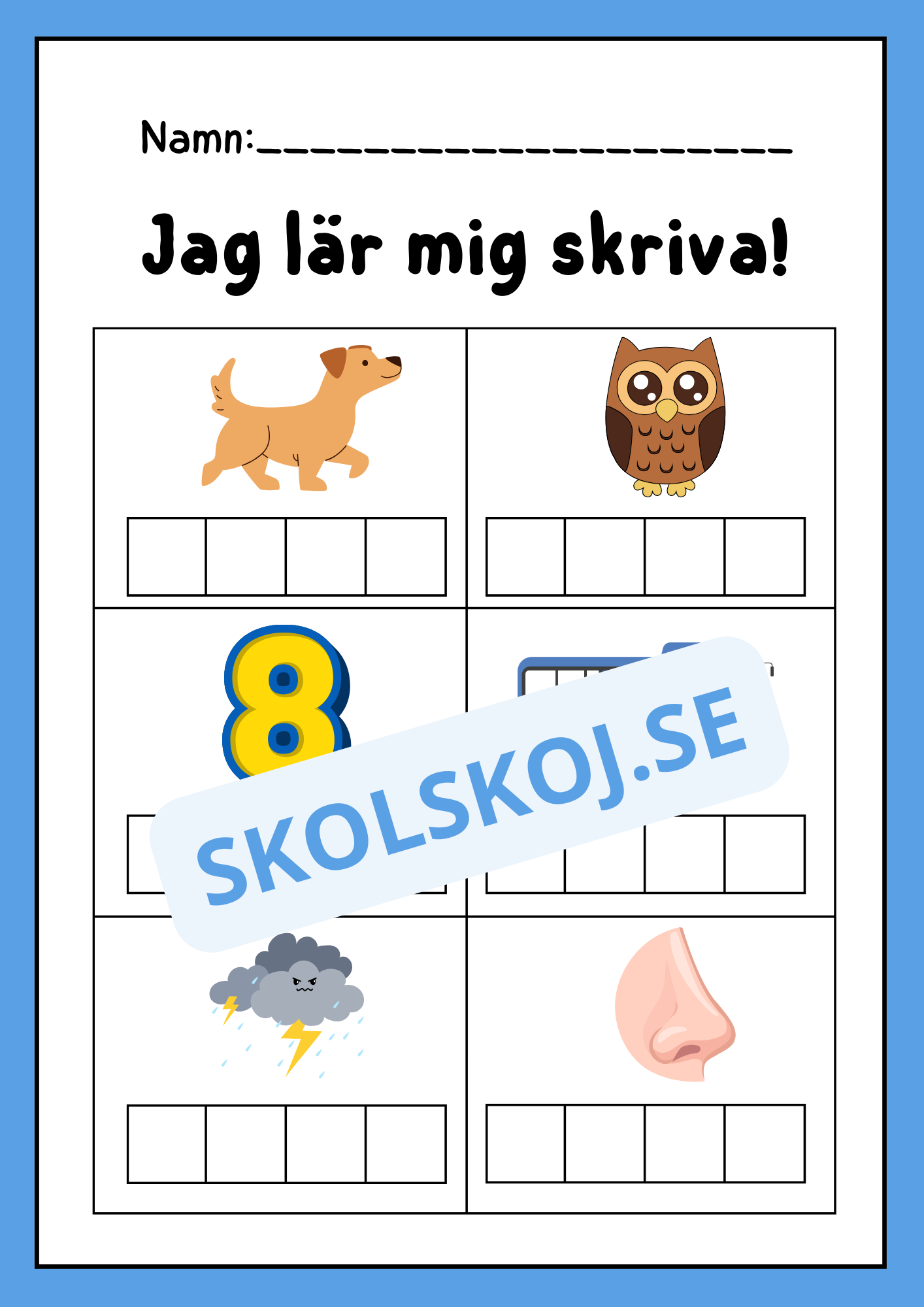 Jag lär mig skriva - Häfte