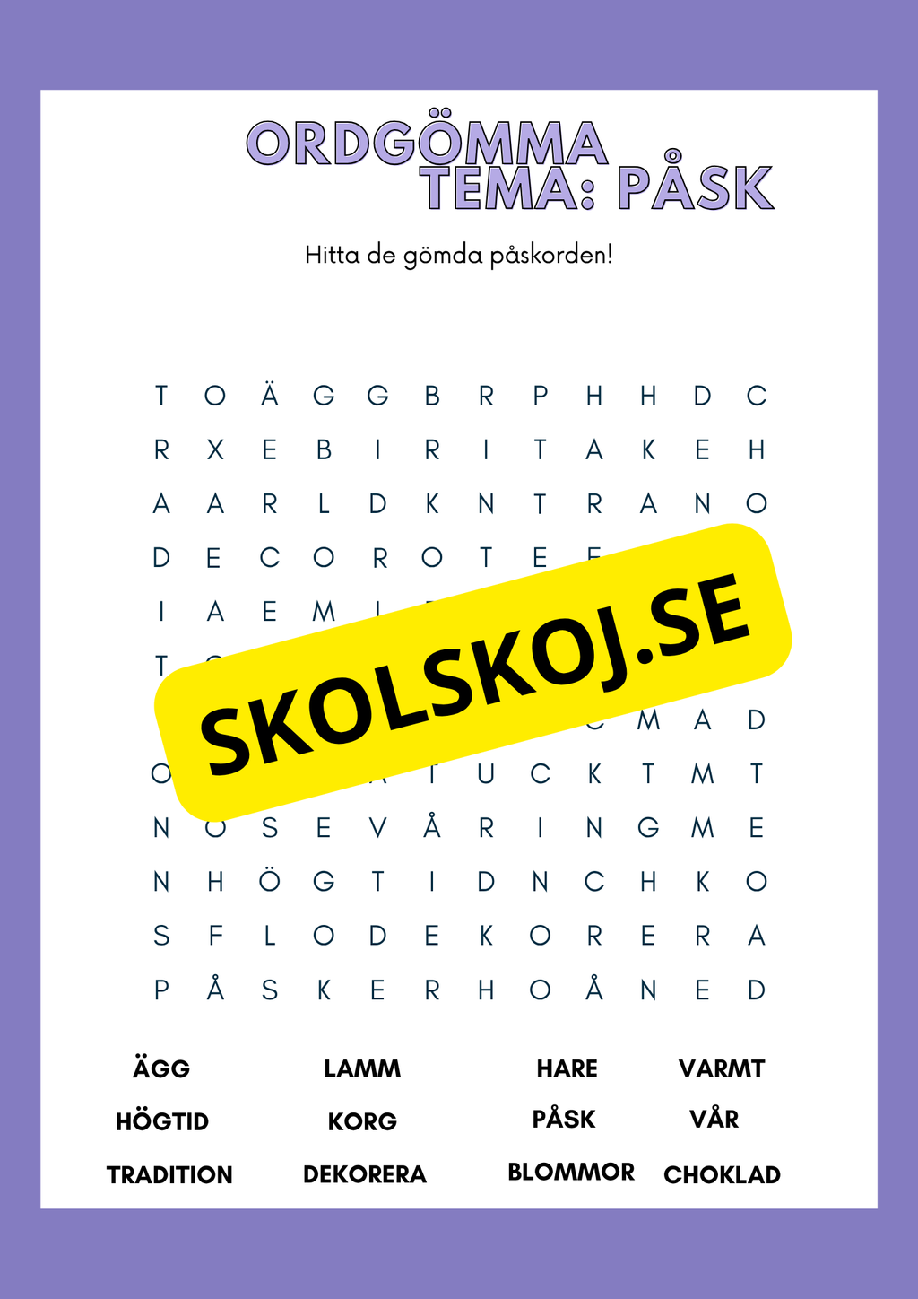 Påskhäfte - Åk 3 - 4