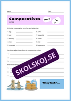 Comparative adjectives - Engelska
