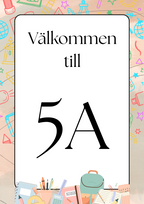 Klassrumsskyltar - F till Åk 6 - A4 storlek