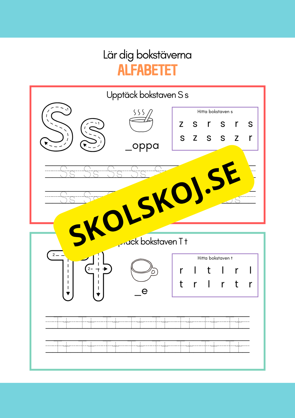 Lär dig bokstäverna - Alfabetet