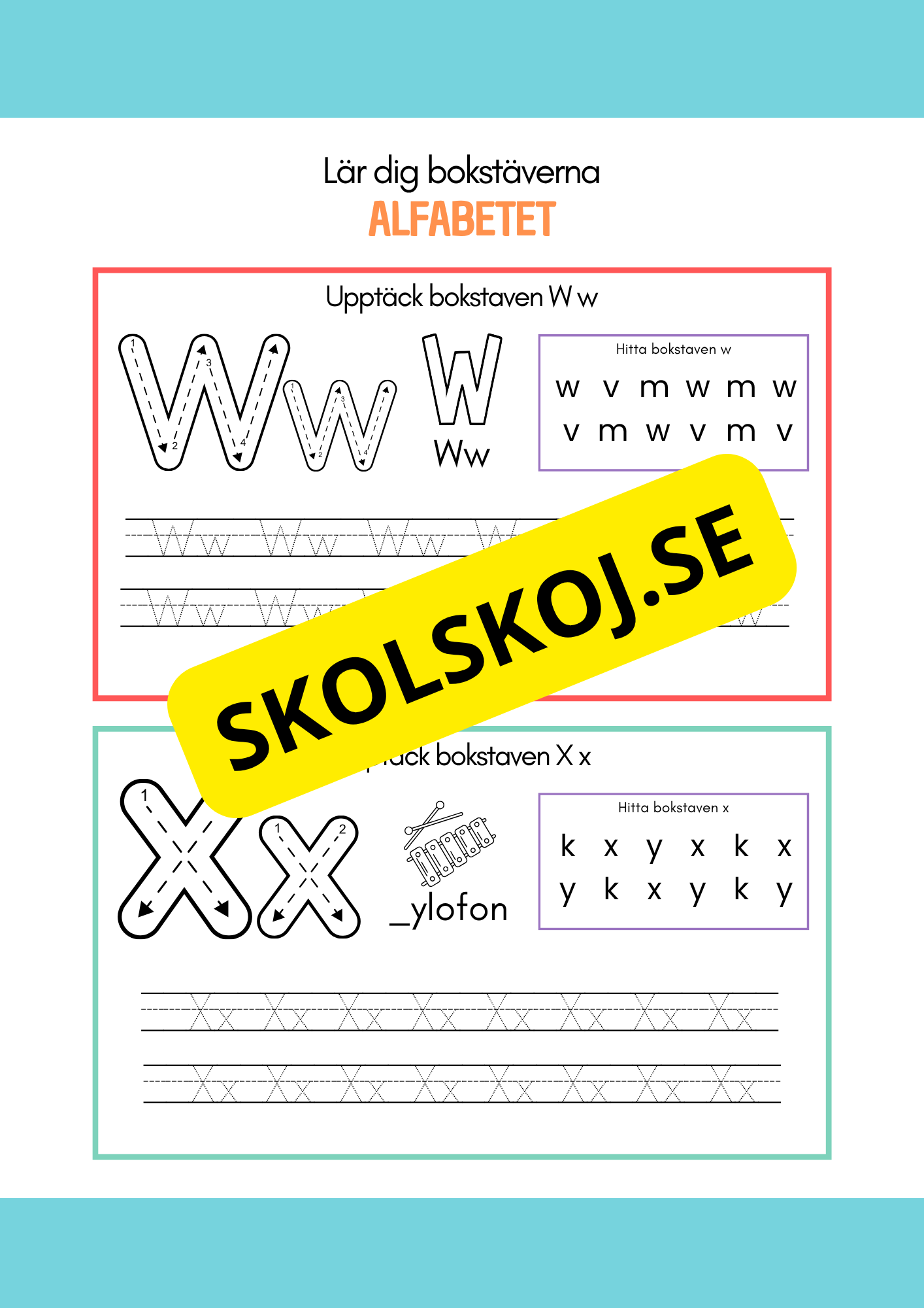 Lär dig bokstäverna - Alfabetet