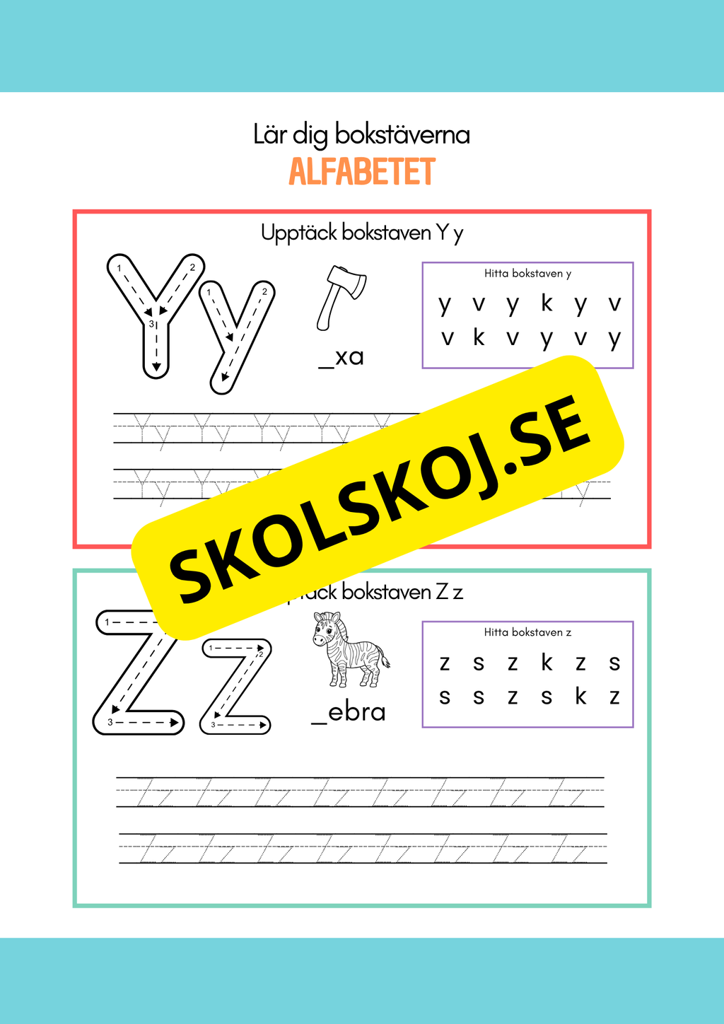 Lär dig bokstäverna - Alfabetet