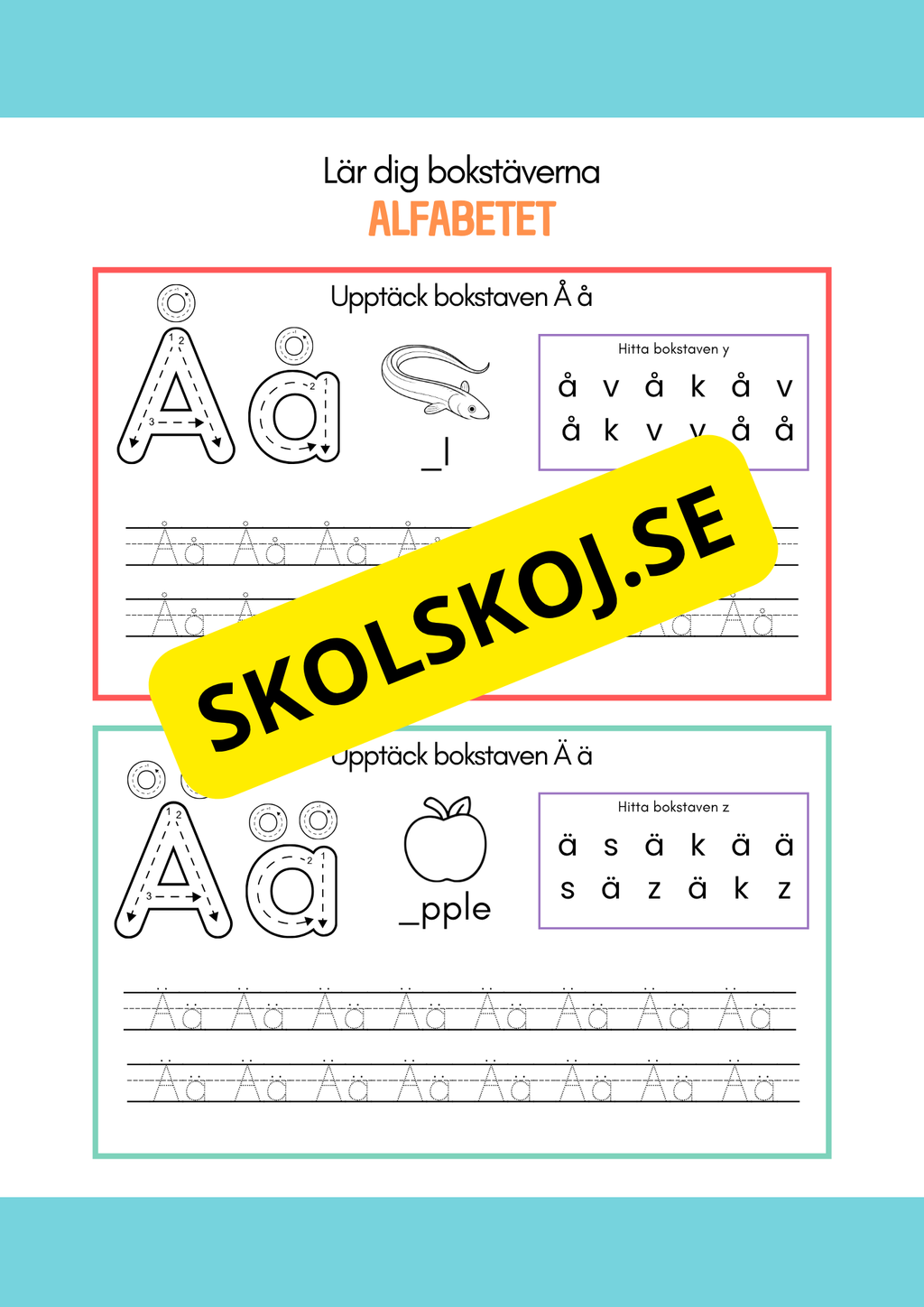 Lär dig bokstäverna - Alfabetet