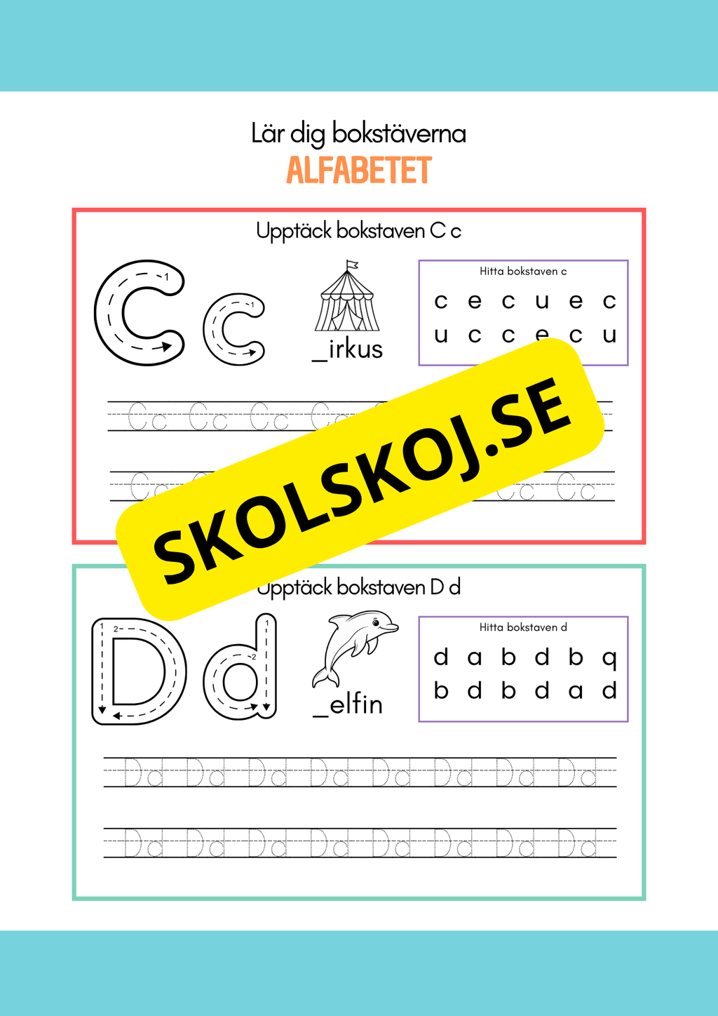Lär dig bokstäverna - Alfabetet