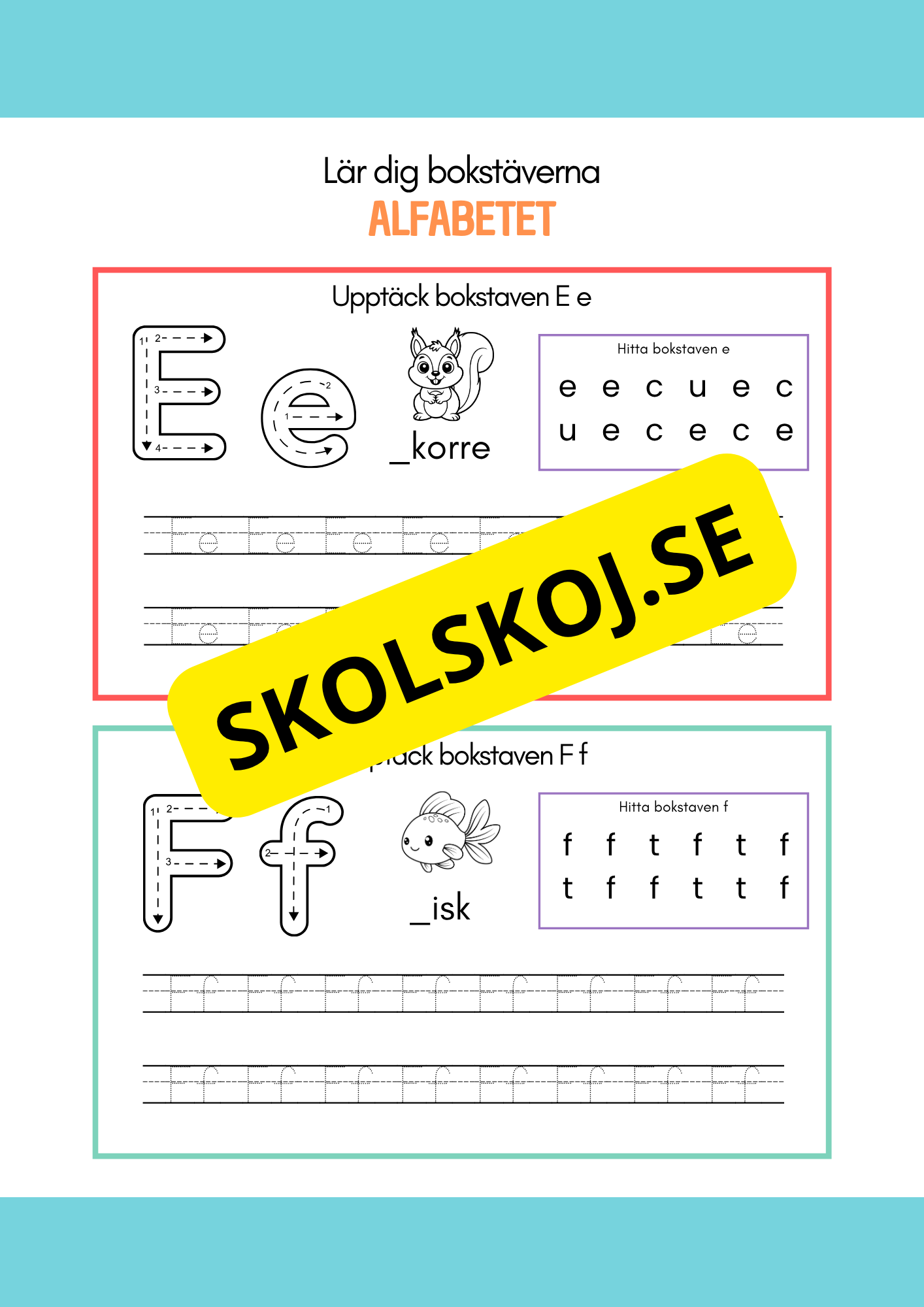 Lär dig bokstäverna - Alfabetet