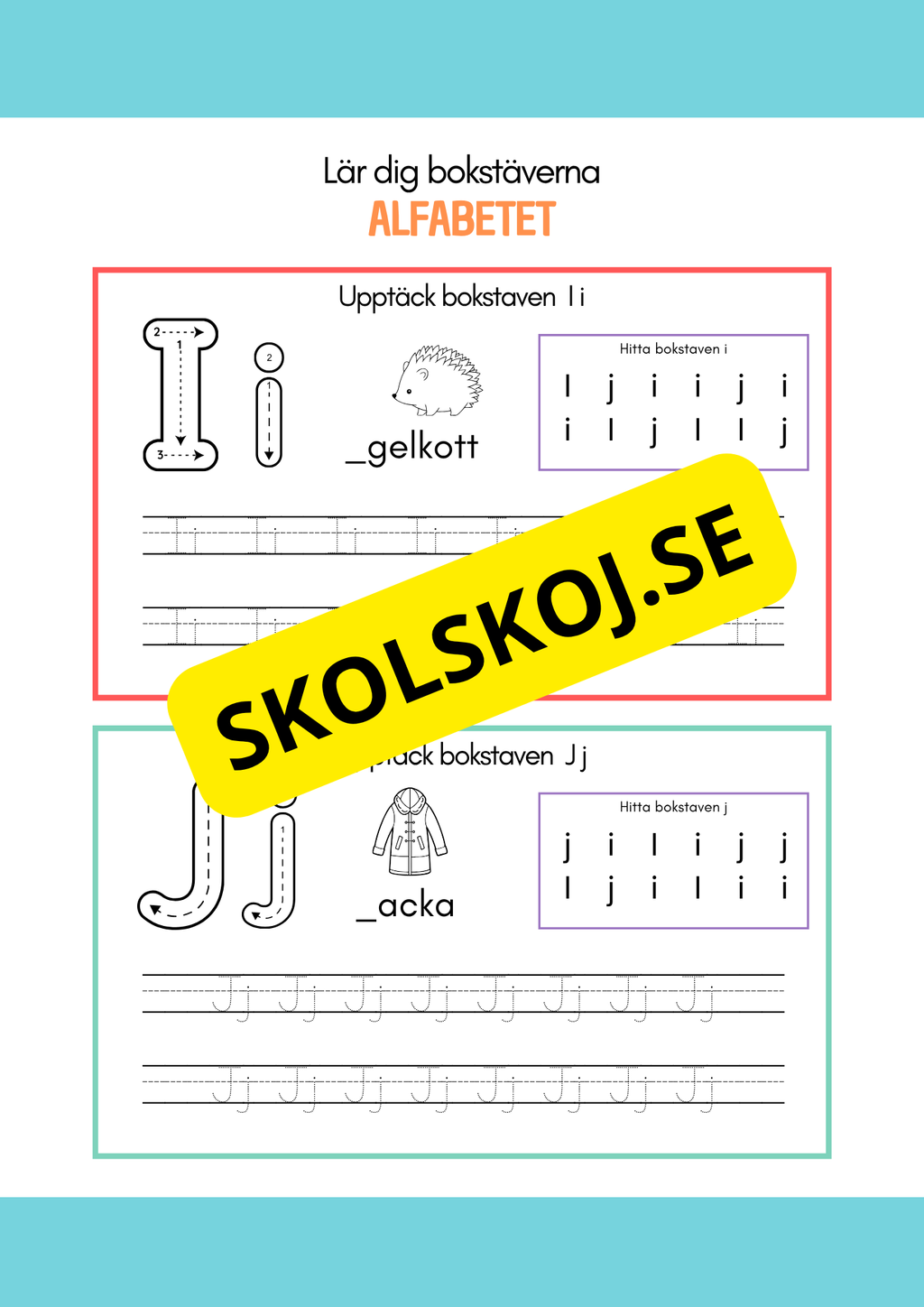 Lär dig bokstäverna - Alfabetet