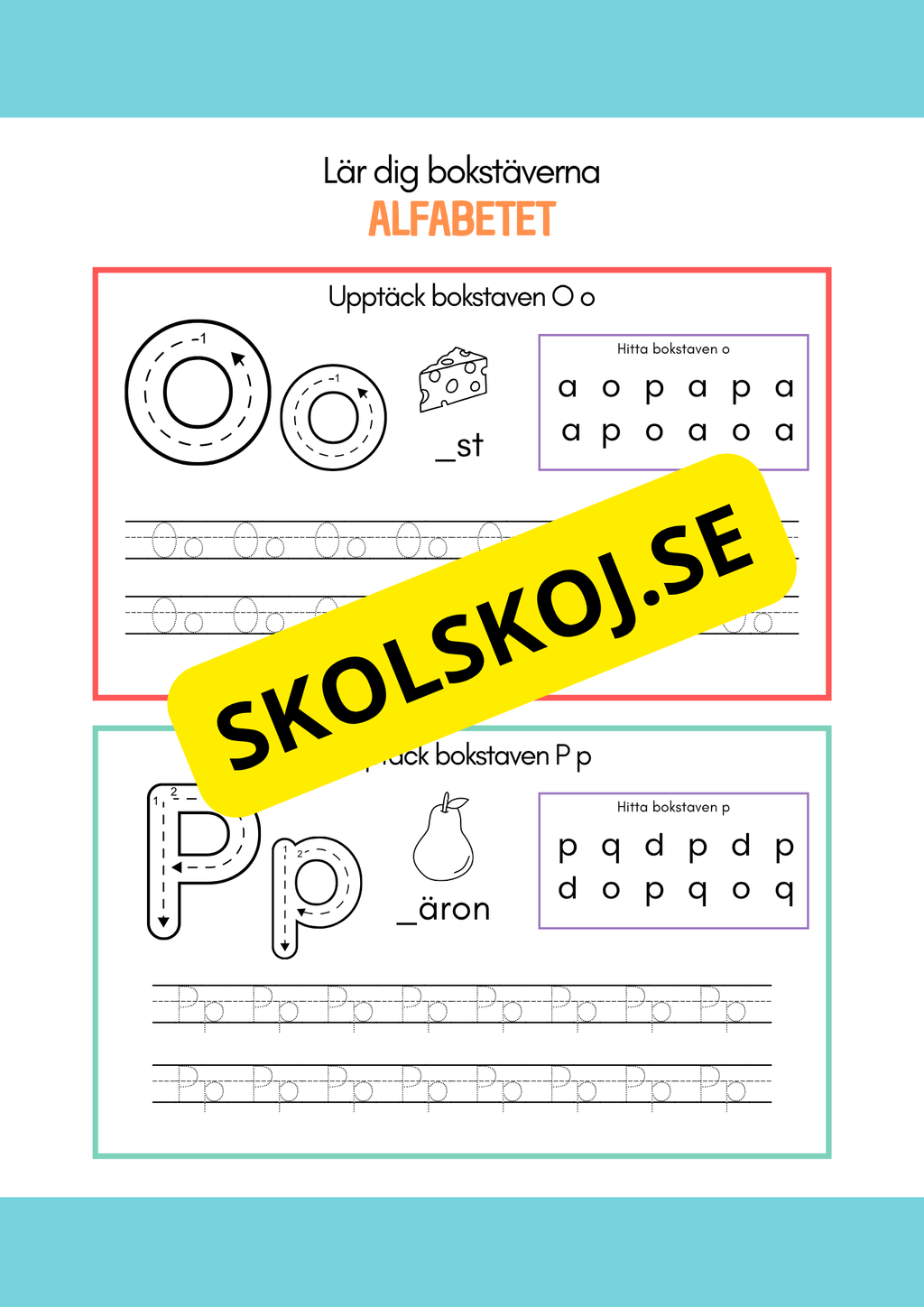 Lär dig bokstäverna - Alfabetet