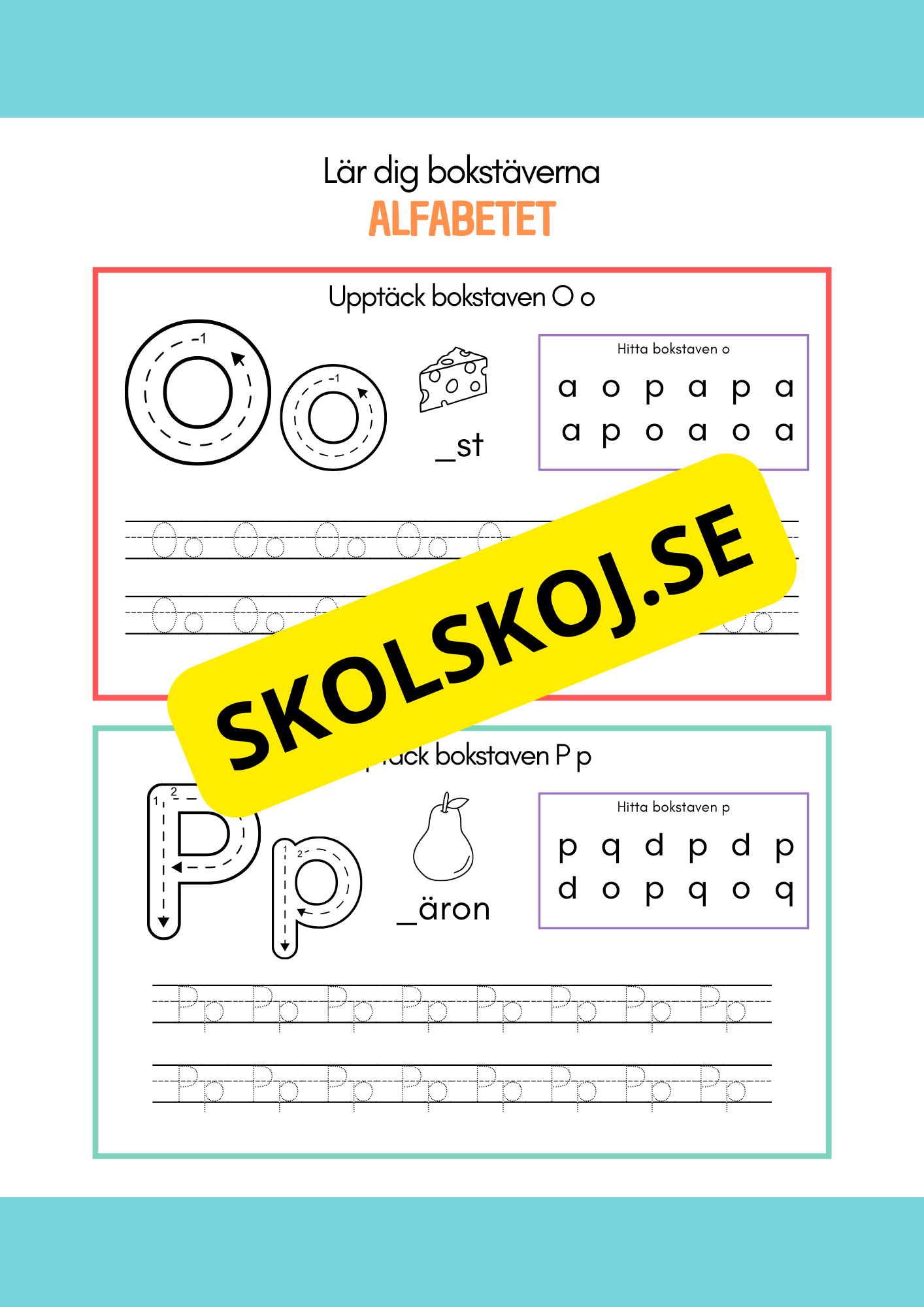 Lär dig bokstäverna - Alfabetet
