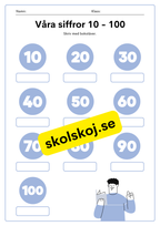Våra siffror - Skriv med bokstäver
