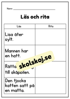 Läs och rita - Häfte