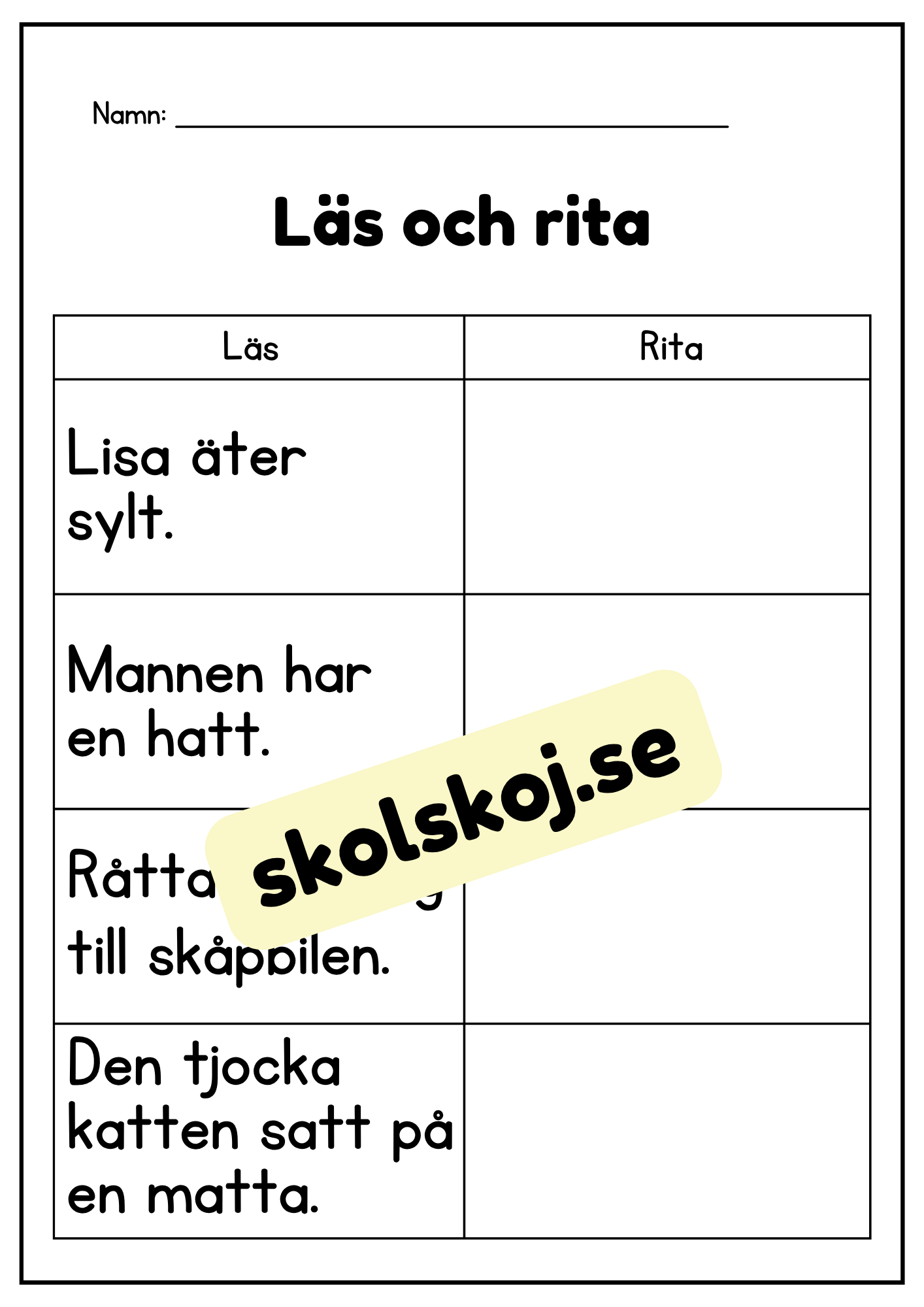 Läs och rita - Häfte