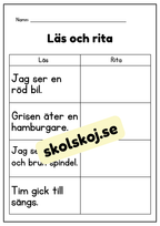 Läs och rita - Häfte