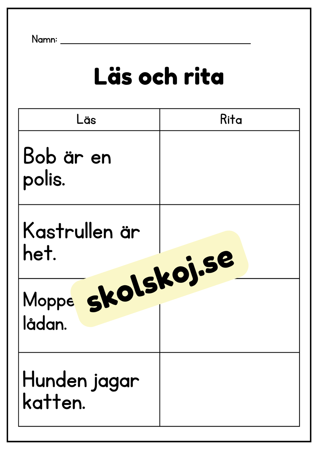 Läs och rita - Häfte
