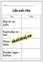 Läs och rita - Häfte