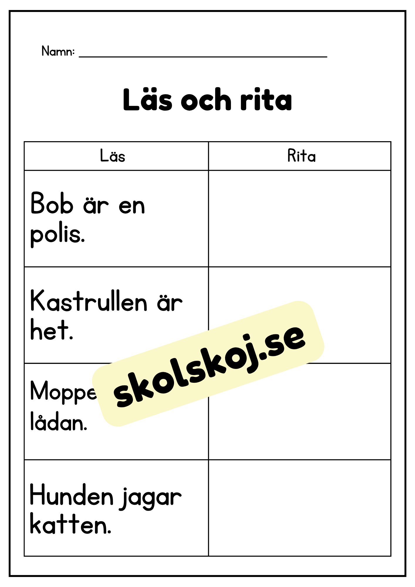 Läs och rita - Häfte