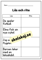 Läs och rita - Häfte