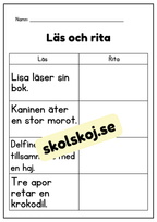 Läs och rita - Häfte