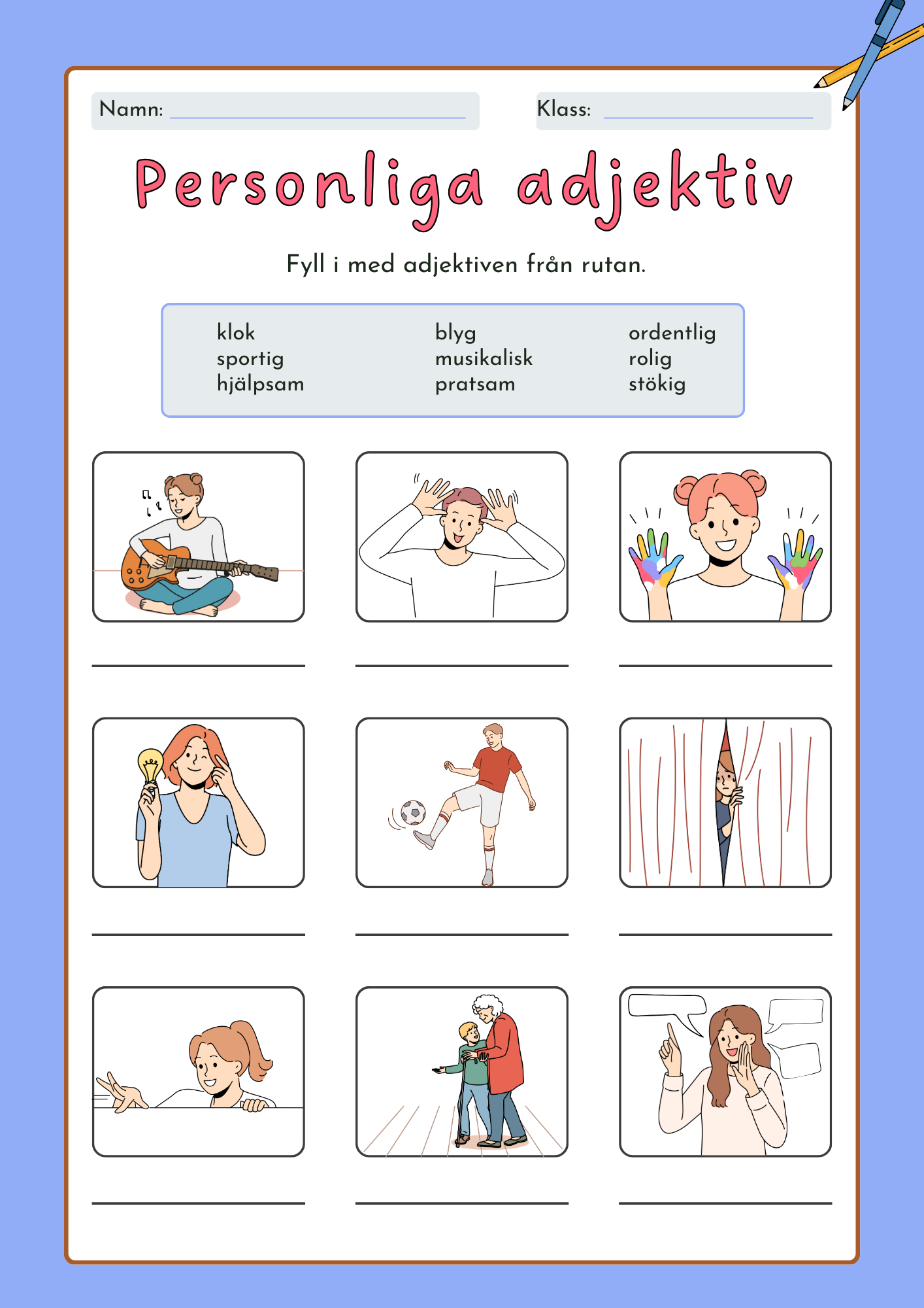 Personliga adjektiv