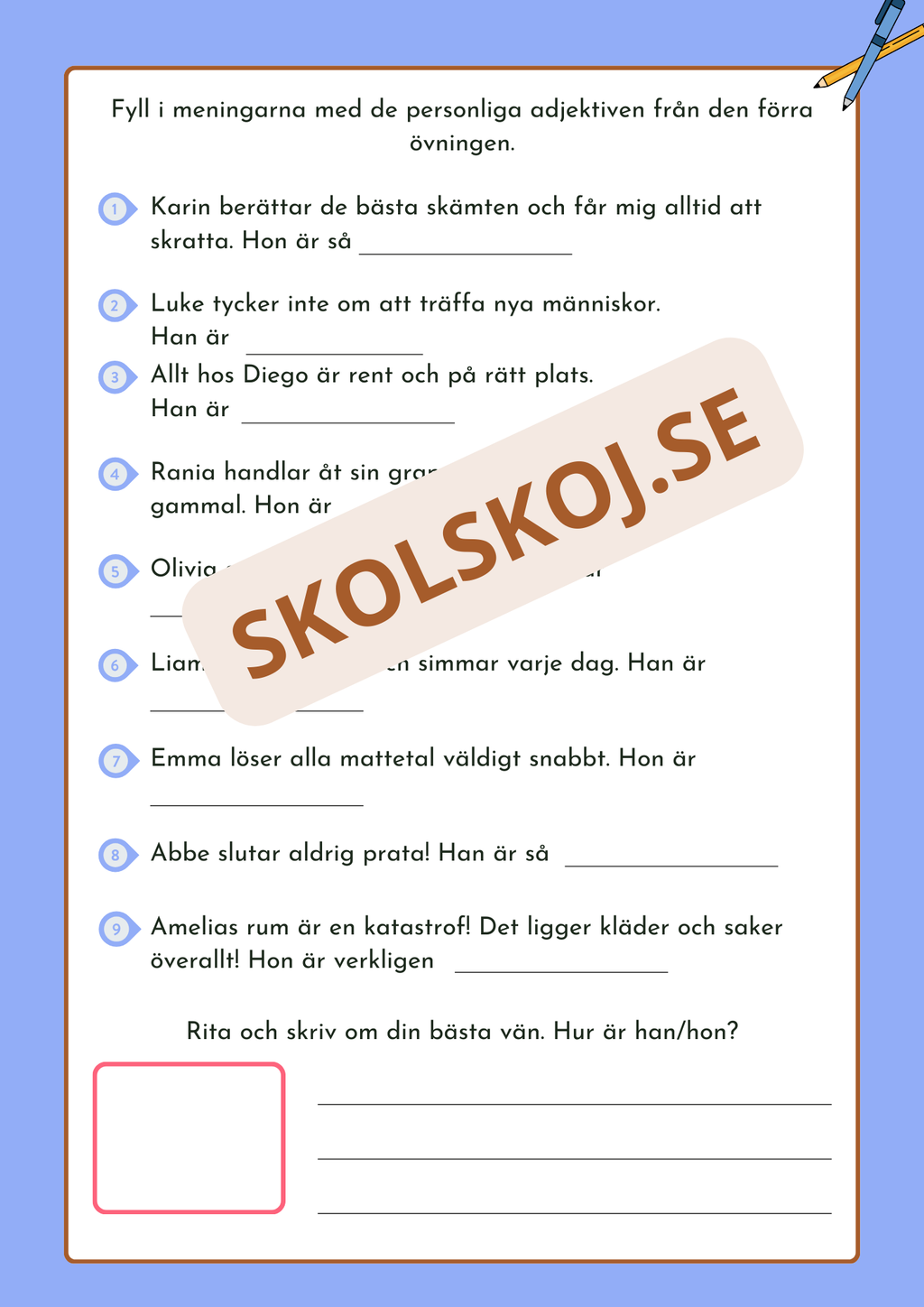 Personliga adjektiv