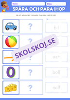 Spåra och para ihop