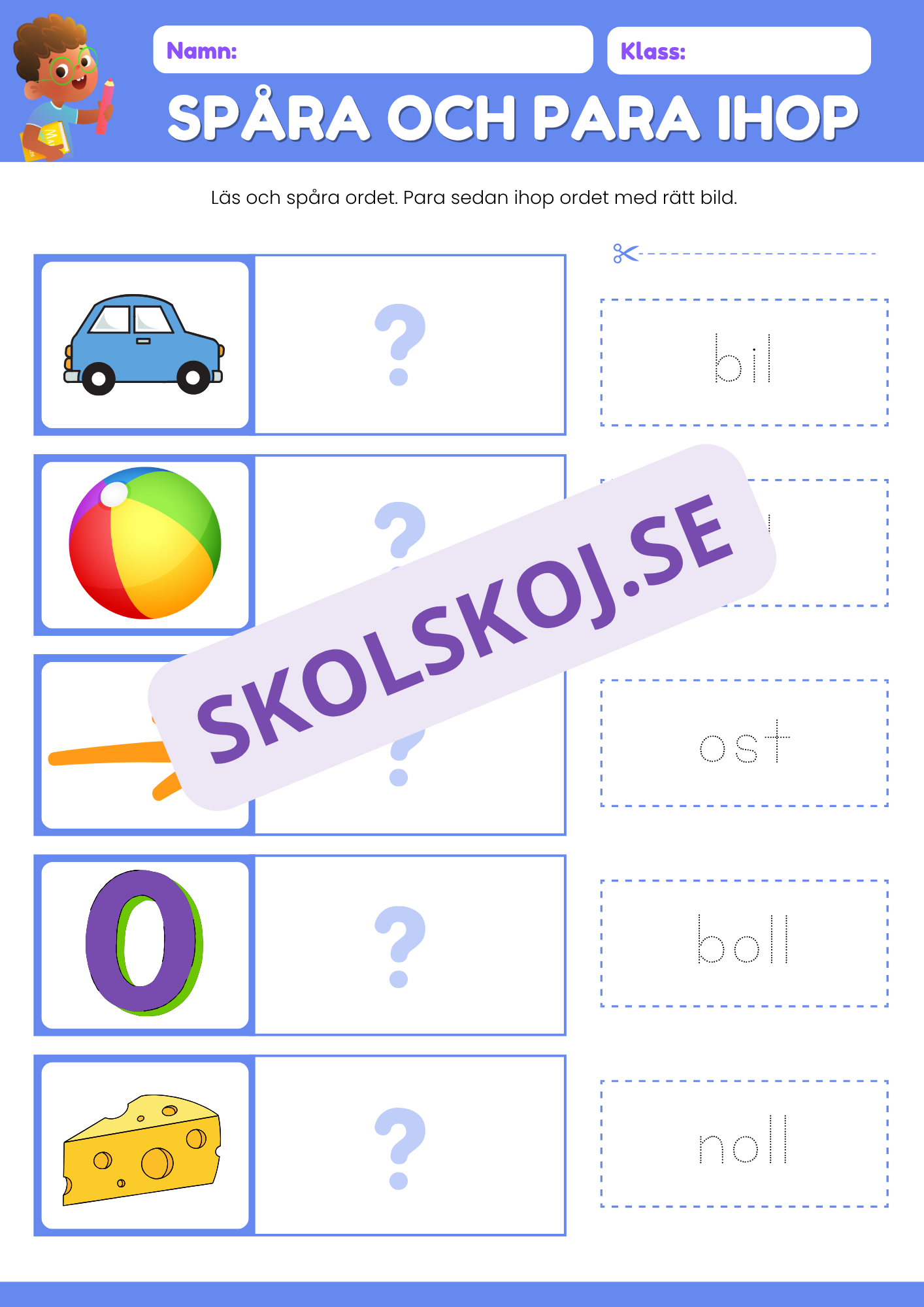 Spåra och para ihop