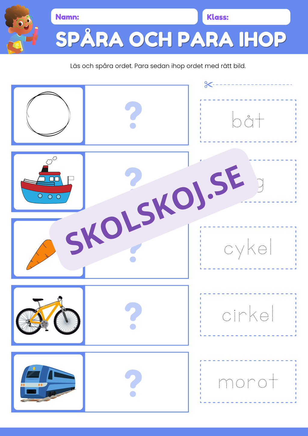 Spåra och para ihop